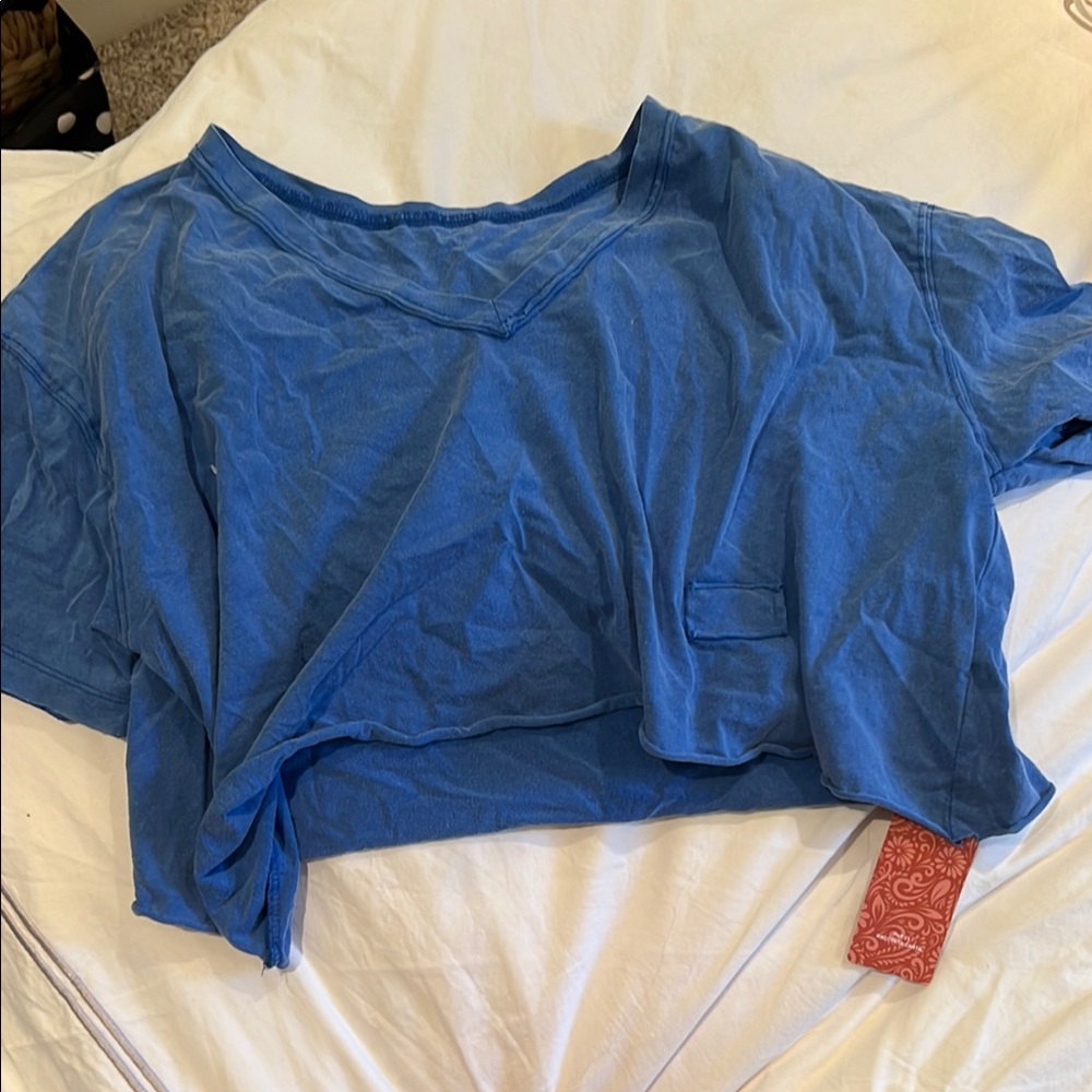 SHEIN Blue Short Sleeve Tee